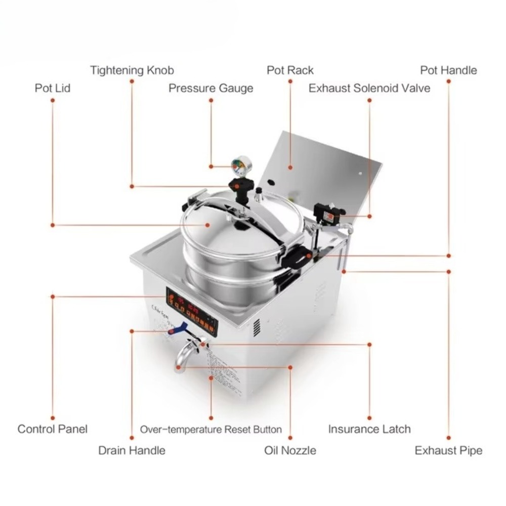 Air Fryer - Friteuse industrielle à vide continue sans