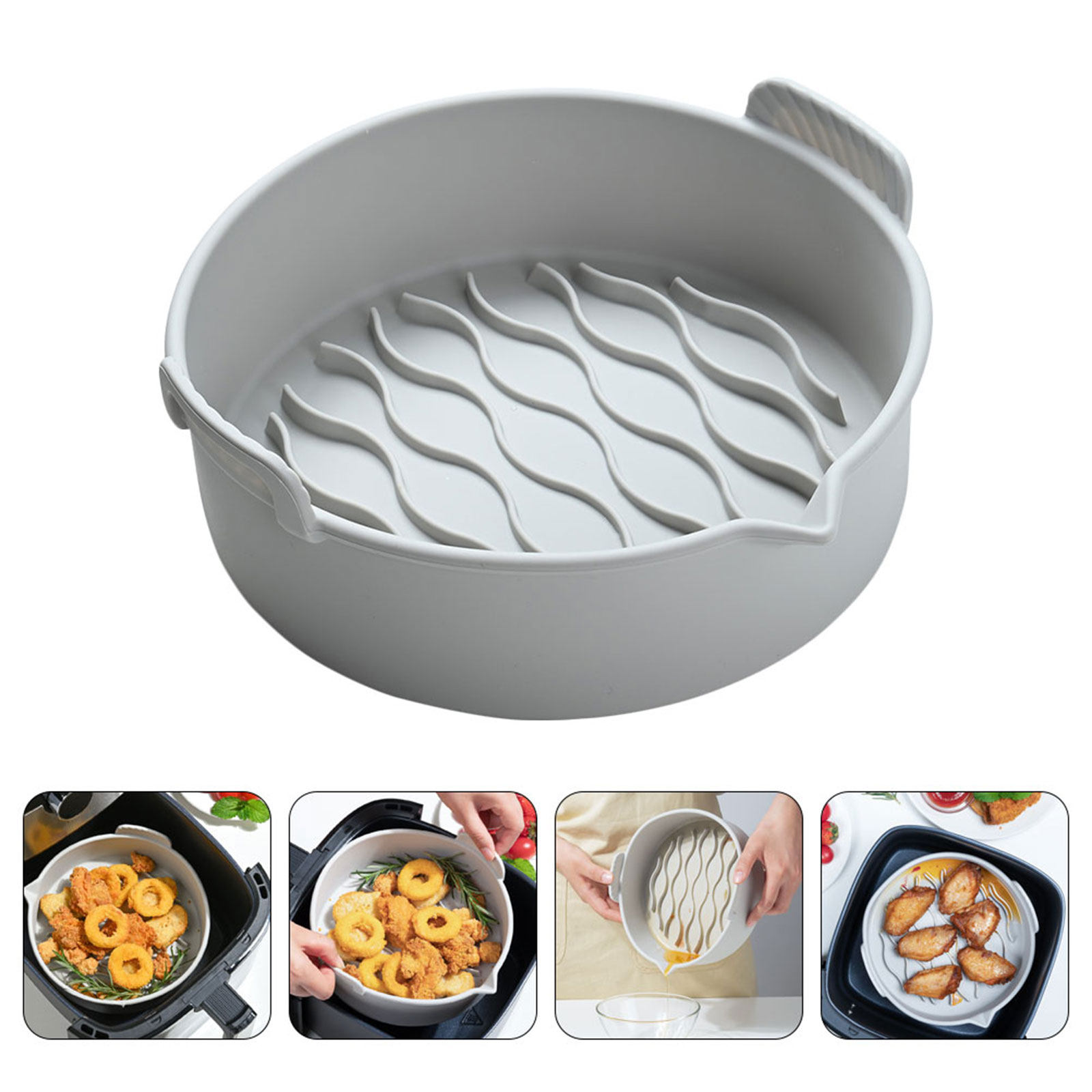 Air Fryer - Revêtement en silicone pour friteuse à