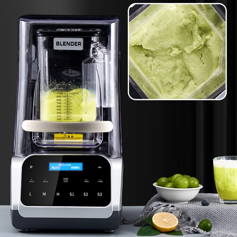 Juicer - Blender électrique commercial 2200W, robuste, 2L,