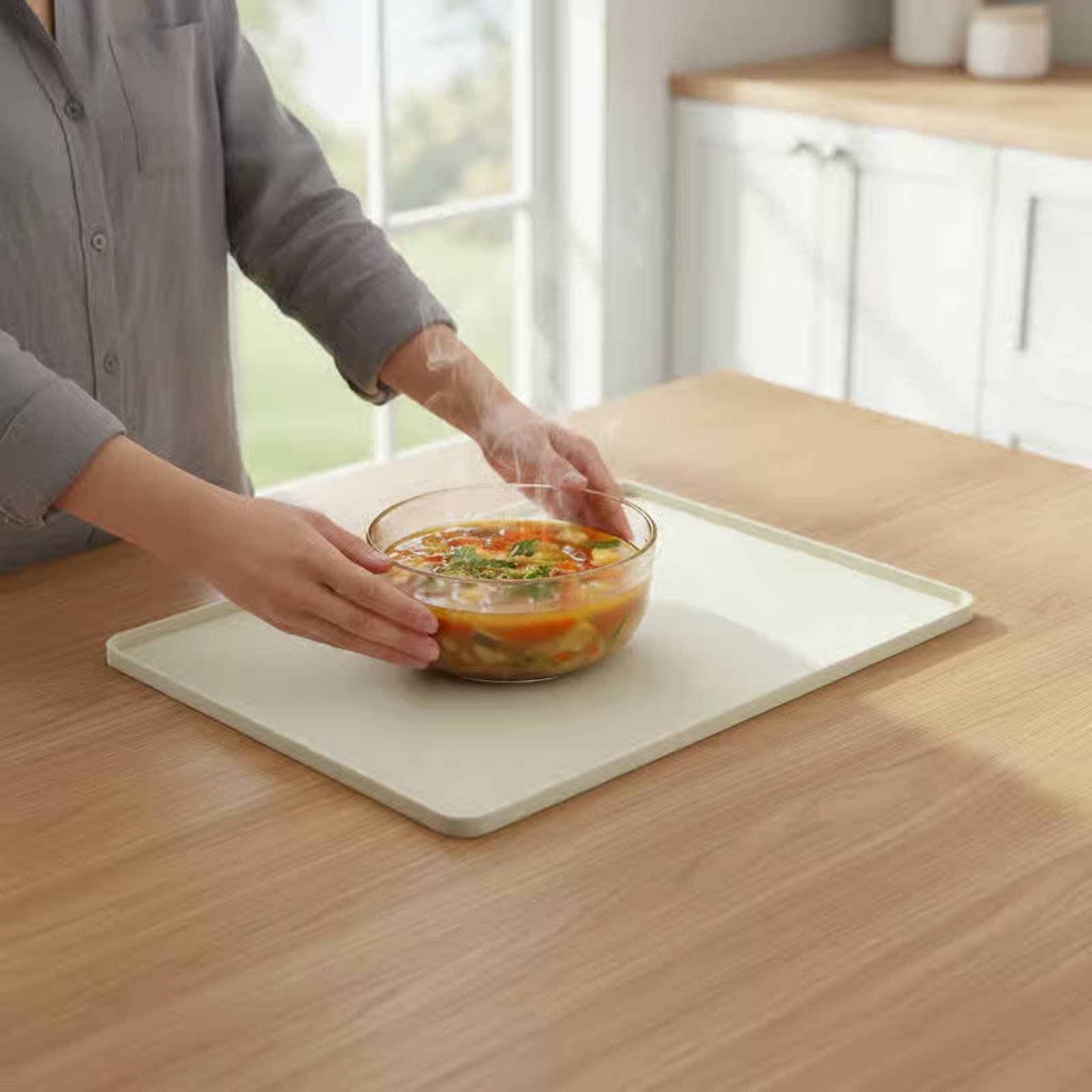 Microwave Oven - Tapis de protection en silicone pour